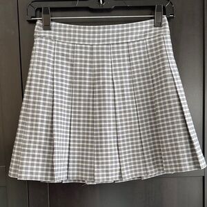 Sunday best Plaid A-Line Skirt - Black and White